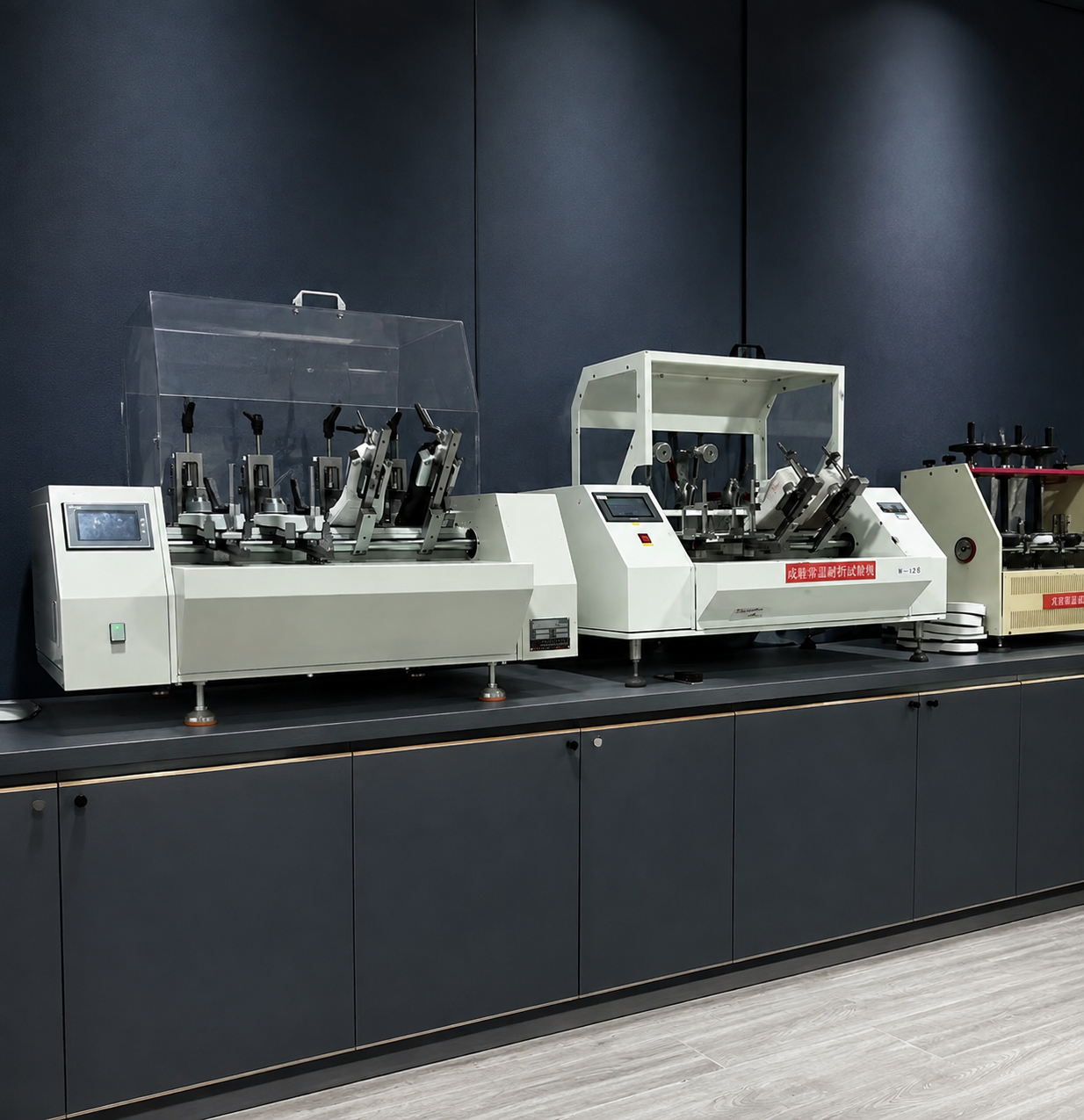 In-house laboratory quality inspection and flexion testing